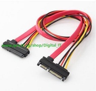 2set   SATA extension cable 7 + 15 SATA data cable + power line male to female extension cable Hard