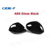 ABS Gloss Black Rearview Mirror Covers SMD Car Accessories For Alfa Romeo Giulia Quadrifoglio 2017 2