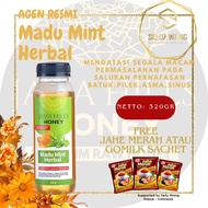 MERAH JAVA HILLS MINT Honey HONEY - ORIGINAL HERBAL 320GR - FREE RED GINGER - C0-VID Honey FOR COUGH