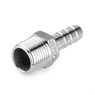 X13D StainlessSteel 3/8" BSP Male Thread Pipe Fitting 8mm 12mm Barb Hose Tail