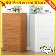 Drawer Cabinet Simple With Lock Multi Layer Chest Of Drawer Study With Door Bookcase Storage Cabinet