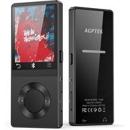 AGPTEK 16GB MP3 Player Bluetooth 4.0 with Loud Speaker, Metal Lossless Music Player Supports FM Radi