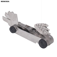 NEWIDEA Thread Pitch Gauges, 55 Degree Stainless iron Screw Gauge Set, Precision Thread Pitch 60 Deg