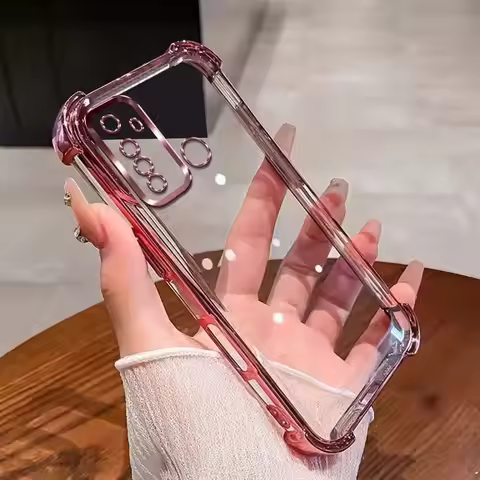 For Realme 5 Case Realme 5s Phone Case Realme 5i Cover realme 6i Electroplating Lens All-inclusive S