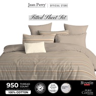 Novelle Pure Cotton Fitted Bedsheet Set (without Comforter / Quilt Cover) - 100% Cotton (SUPER SINGL