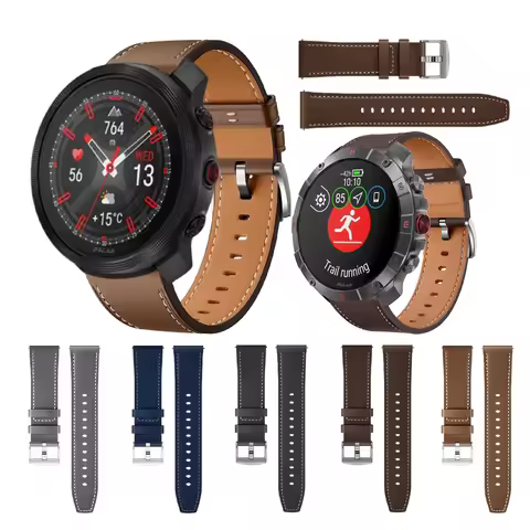 20mm 22mm Leather Band For POLAR IGNITE 3 2 Strap For POLAR Vantage M3 M2 M/V2 SHIFT/V3/Grit X2 Pro 