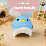Penguin Ceramic Hideout | Dormice Hamster Hide Spot Other Small Animals