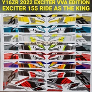 Y16 ZR Y16ZR YAMAHA EXCITER 155 VVA ( 46 ) BODY STICKER EXCITER 155 VVA ( RIDE AS THE KING ) BODY COVER STRIPE