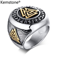 Kemstone Fesyen Fesyen 24Mm Perak Warna Keluli Tahan Karat Keluli Tahan Karat Bulat Cincin Barang Ke