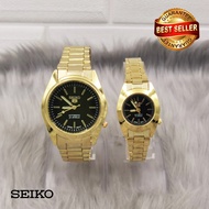 Seiko COUPLE watch two tone Gold silver USA Japan SNKK71 Seiko 5 21 Jewels Watch Stainless for sale 