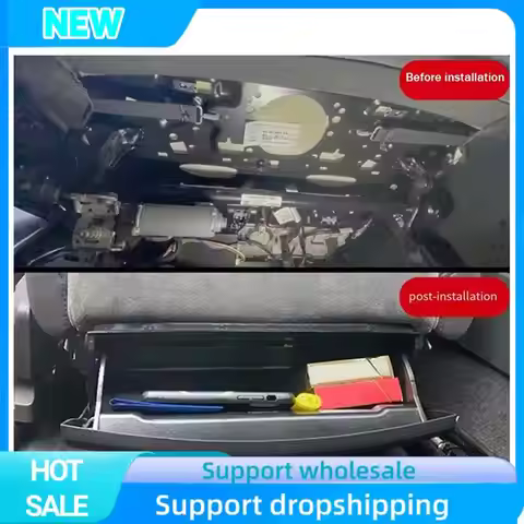 Innovative 1 PCS Electric Seat Storage Box Glove Box Drawer Gray Plastic For A4L Q5 A6L A3 Q3 8KD 88