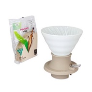 HARIO - 200ml浸漬式陶瓷咖啡濾杯-02 茉莉白 (SSDC-02-JAW) V60 聰明杯