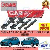 Perodua Axia D74A (2023~) GAB SUPER PREMIUM GAS SHOCK ABSORBER FRONT REAR SET