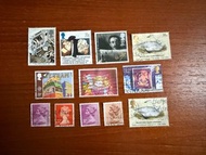 UK 80年代 英國舊郵票12個