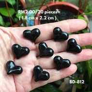 RM2.50/20 keping : BD-812 - Manik - Bead - Love - Heart - 1.8 cm x 2.2 cm