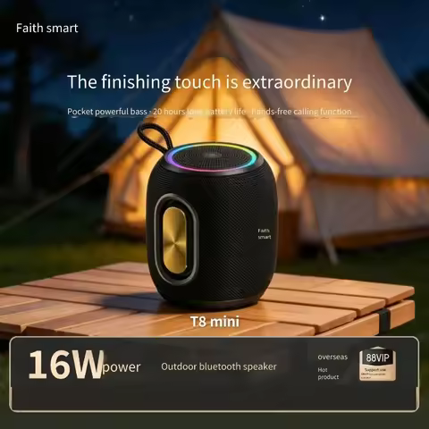 For Tronsmart T8 Mini 16W Portable Bluetooth Speaker IPX7 Waterproof Dustproof Heavy Bass Cycling Ou