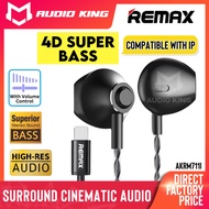 REMAX Earphone Bass Earphone Stereo Earphone Remax Wired Earphone With Mic Earphones Earfone AKRM711