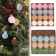 6cm Colorful Christmas Ball Ornaments Festive Hanging Decoration Atmosphere Christmas E7q6