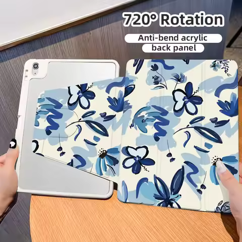 Flowers Tablet Case for Samsung Galaxy Tab S10 Plus S9 Plus S9 FE Plus S8 Plus S7 Plus A11 Plus A9 P