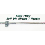 King Toyo 3/4" Dr. Sliding T-Handle For Automotive Car And Machinery Tool