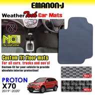 Emanon-J Weather Tech For Proton X70 2019 -2020 Car Carpet (3 Pcs)