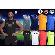 All Blacks RUGBY Sleeveless Jersey  / american football trainning shirt / Sleeveless / Singlet / War