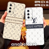 Softcase Oppo a74 5G a74 4G a95 a76 a96 a36 a52 a72 a92 16e a16k Motif LV Logo pattern - Current Cas