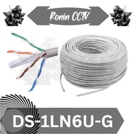 METER / RETAIL Cable LAN UTP CAT6 HIKVISION DS-1LN6U-G Network Cable (Solid Copper, 0.55 mm, Gray)