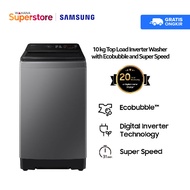 Samsung Mesin Cuci Top Loading Ecobubble 10 KG - WA10CG4545BDSE