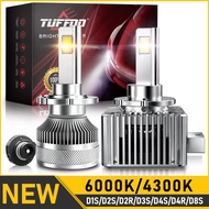 TUFFOO 1Pair D1S D2S D4R D3S D2R D4R D5S D8S Car Led Headlight Bulb White 4300K Yellow Warm White