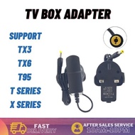 TV Quality Plug Power Adapter Android 5V 2A 5.5 * 2.1mm UK 3Pins TX3 MX10 X96 T95Z X92 X96Q H96 V88 