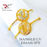 GELANG FESYEN LVCHANEL EMAS TULEN 375 BANGLE FESYEN EMAS 375 BANGLE LICIN EMAS CROME BANGLE FULL EMA