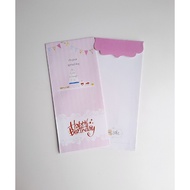 Amplop uang angpao hadiah ulang tahun warna pink BE02 