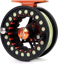 M MAXIMUMCATCH Maxcatch ECO Pre-Loaded Fly Fishing Reel Aluminum Body with Fly Line, Backing, Leader