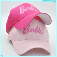 Pink Bubble Barbie Kids Baseball Cap Vintage Cute Embroidered Parent-child Hat