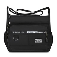 Men Sling Bag Large Capacity Waterproof Crossbody Messenger Bag