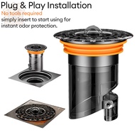 Stainless Steel Drain Deodorizer Plug-In Type Ready To Use For Bathrooms And Kitchens Odor And Insec