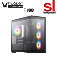 Invasion T-1000 Tempered Glass Compact M-ATX PC Case (With Aurora Fans)