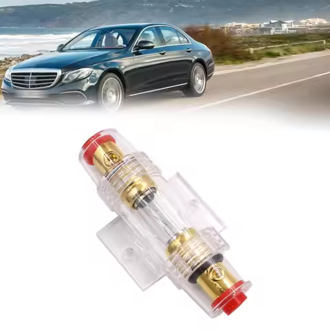 Auto Accessories 30-100A Car Audio Fuse AGU DC 12V Refit Fuse Holder Inline Gold Plated Car Fuse Hol