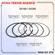 MESIN GX160 GX200 Ring KIT (STANDARD) PISTON/ Ring / Ring SET / SEHERRing FOR DRIVE ENGINE