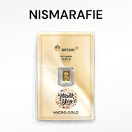 Logam Mulia Emas Micro Gold Antam x Hartadinata Abadi 0.25 gram 025 gr LM - Nismarafie