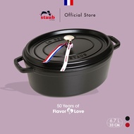 STAUB LA COCOTTE Cast Iron Oval Cocotte 6.7L - Made In France