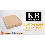 (COD 022/2) 100pcs 12x12x1.5inci Pizza Box Kotak Piza Custom Made Order Tempahan Khas Kotak Piza [fo