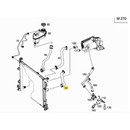 Left Radiator Pipe Mercedes-Benz A-Class W176 B-Class W246/W242 CLA C117/X117 GLA X156 (No.10)