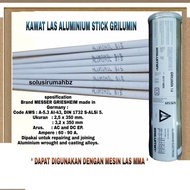 perbatang Kawat las aluminium listrik Grilumin mm elektrode perbiji per batang  las listrik welding almini