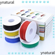 YNATURAL Heat Resistant 5m X5 Rolls  24/22/20/18AWG Stranded Cable
