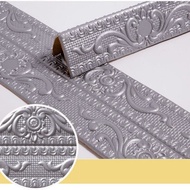 1PC 2.3m/9.2mX12cm Self-adhesive Wall Stickers Decorative Ceiling Corner Line Yin Corner Line Sticke
