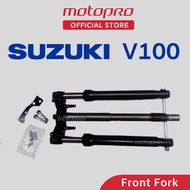 SUZUKI V100 Front Fork Assy With Fork T Red Cicak Suzuki