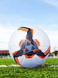 1個足球，耐磨軟式足球，適用於訓練比賽，尺寸4,5
