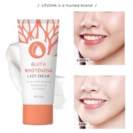 （T34) Gluta Whitening Lazy Cream ครีมไวท์เทนนิ่ง ครีมกันแดด 30g